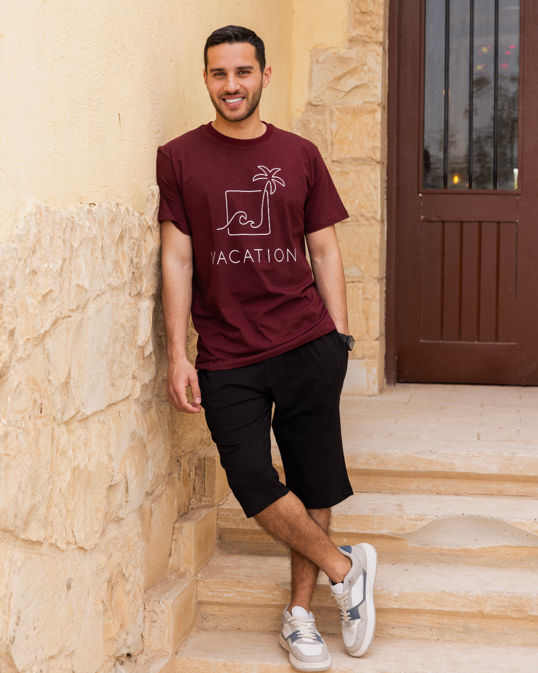 vacation بيجاما رجالي نص كم و بنتاكور