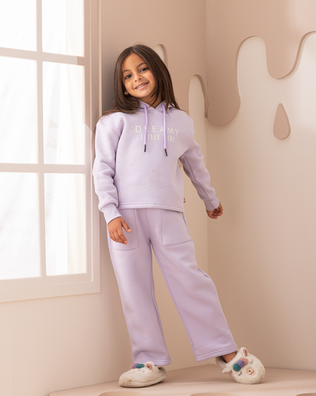 Dreamy Rainbows girls long sleeve pajamas