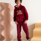 Hello winter boys hooded pajamas 