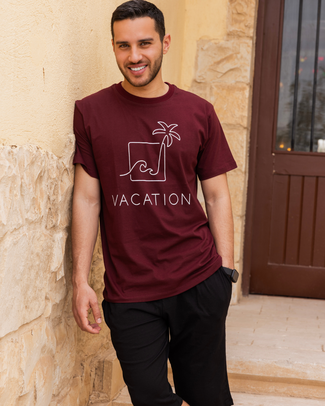 vacation بيجاما رجالي نص كم و بنتاكور