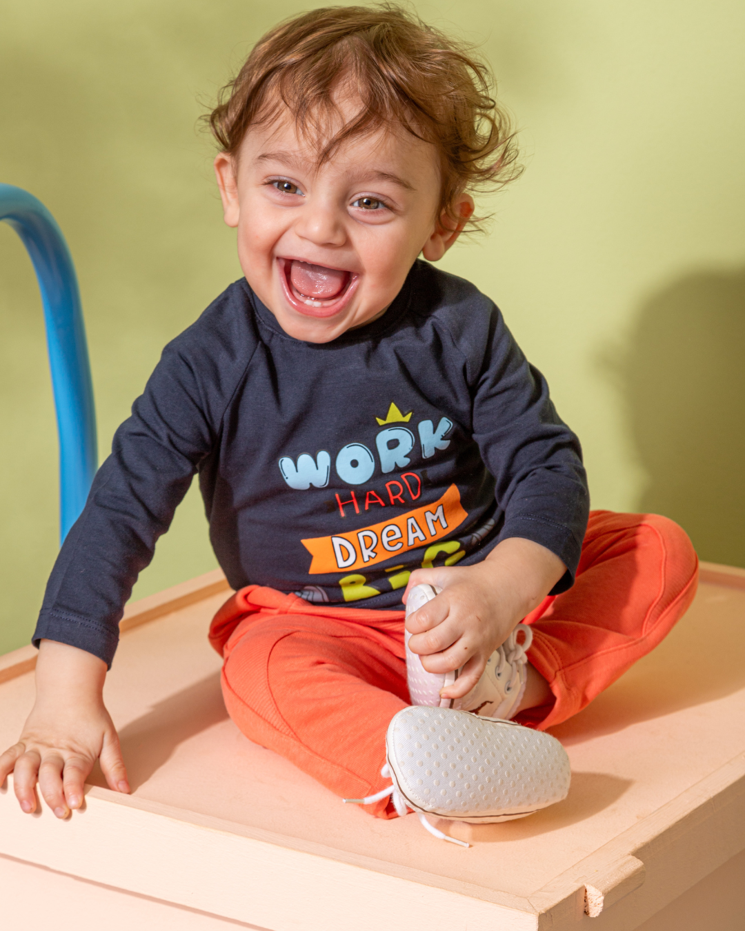 Work Hard NB بيجامه اولادي بيبي