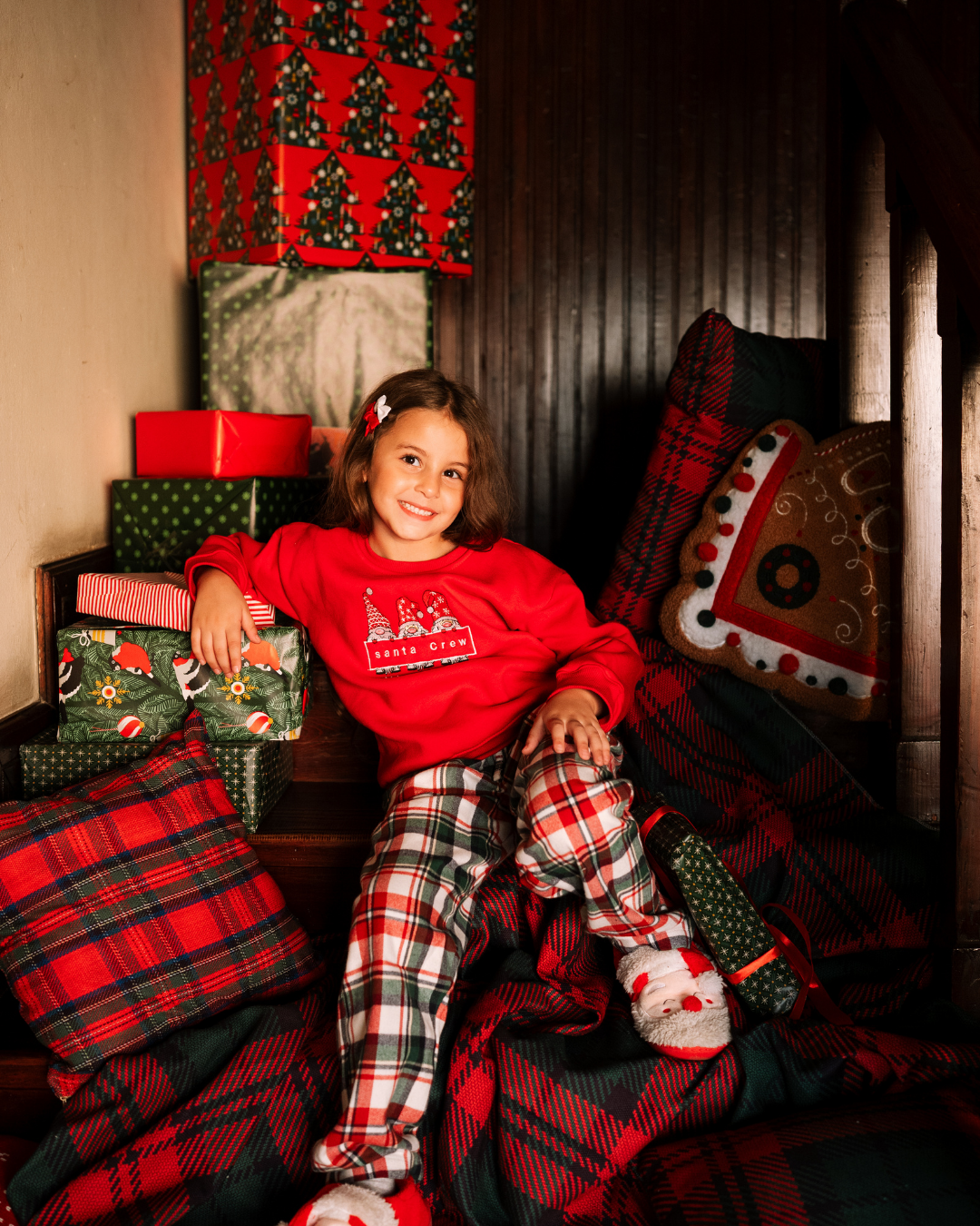 Santa Crew Mini Elf  Pajamas