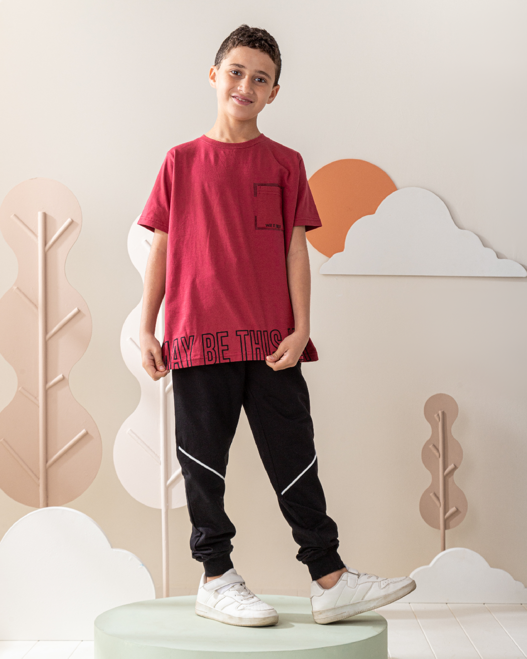 will it Be بيجاما اولادي نص كم وبنطلون قطن