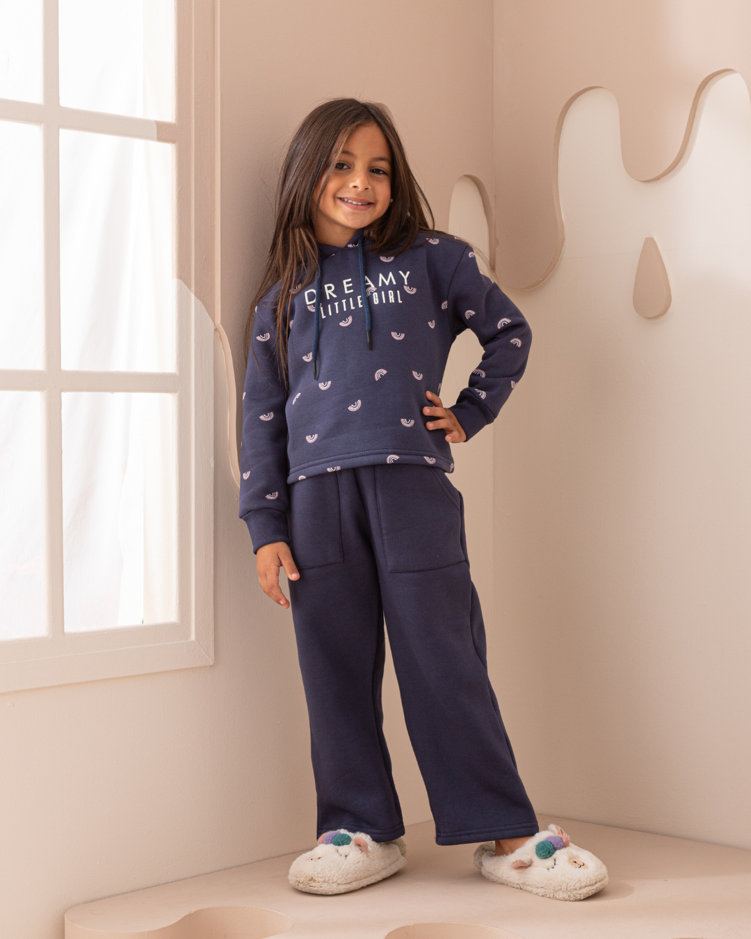 Dreamy Rainbows girls long sleeve pajamas