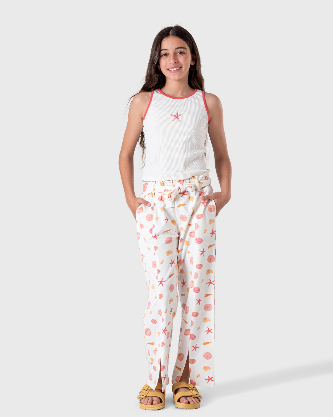 بيجاما بنطلون سمر ملتون قواقع بحريه