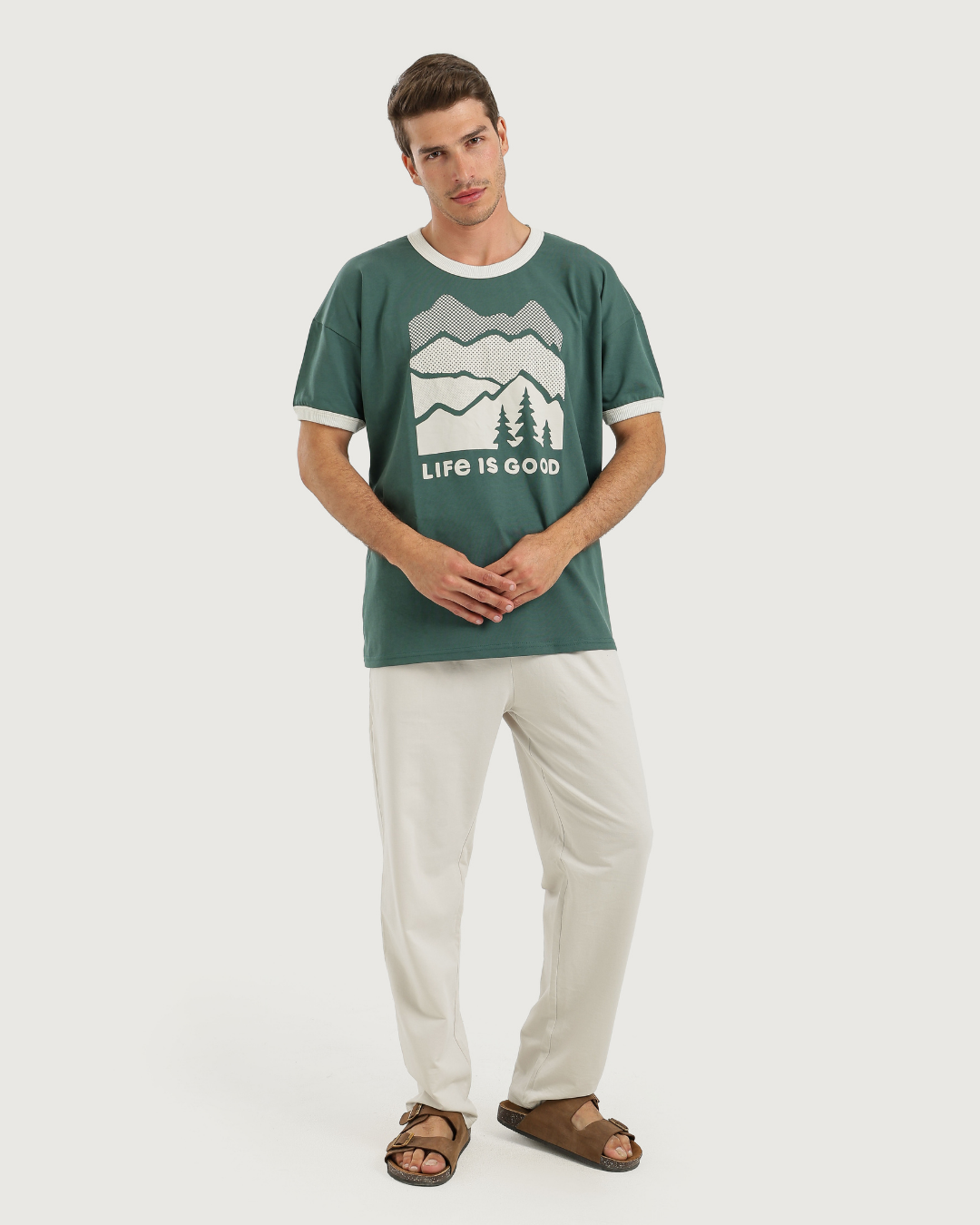 طقم كاجوال توب و بنطلون