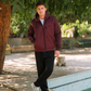 G/V BRAND Men's pajamas with a hood, an open zipper, pockets and waterproof