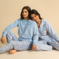 Snow Flowers Women Classic pajama in lilac