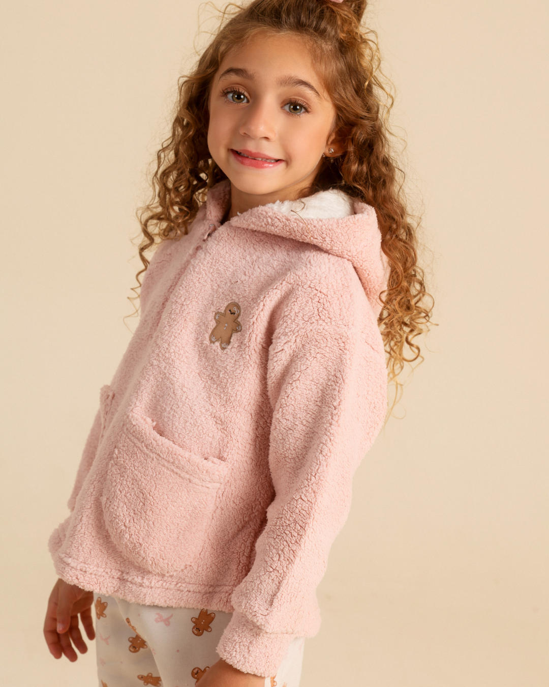 Cute Gingerbread Kids girls Pajama