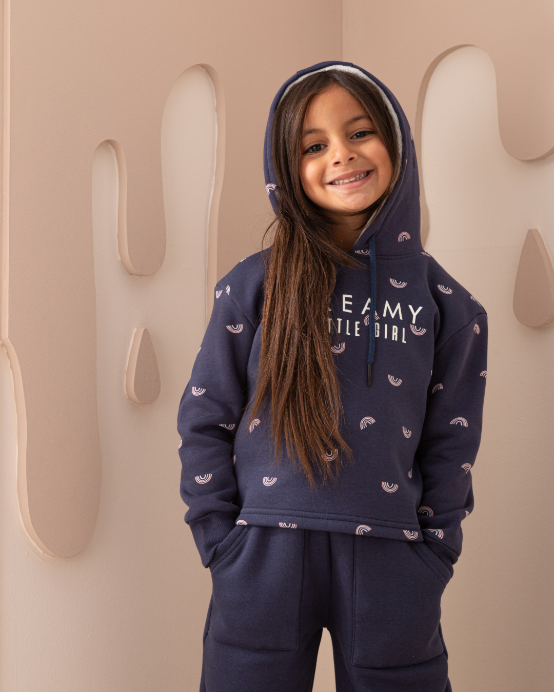 Dreamy Rainbows girls long sleeve pajamas