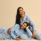 Snow Flowers Women pajama in lilac