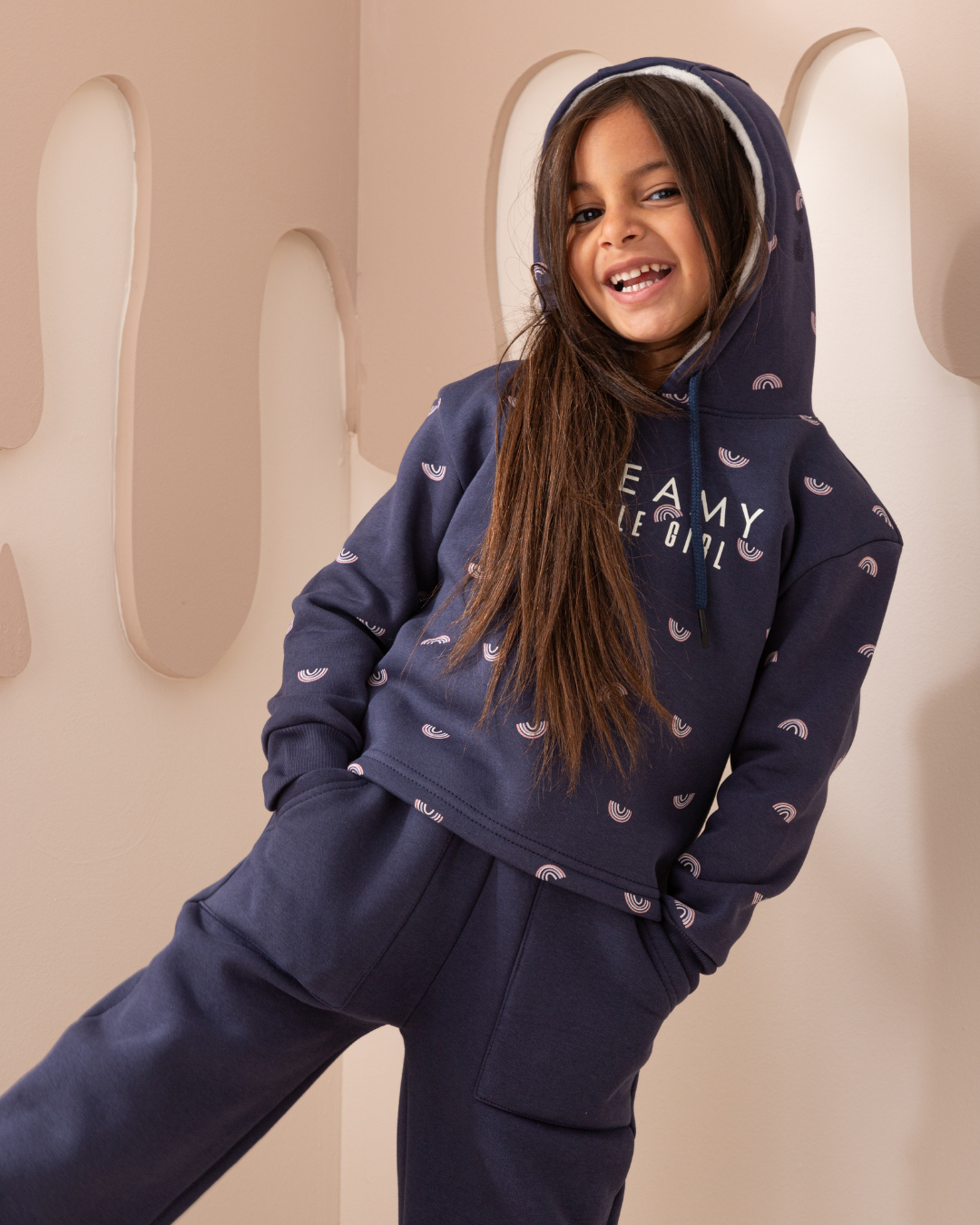 Dreamy Rainbows girls long sleeve pajamas