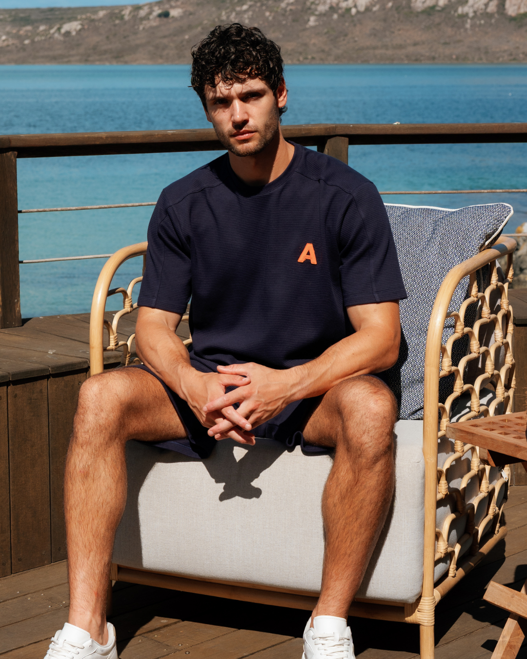 Men's Waffle Pajamas in Dark Colors