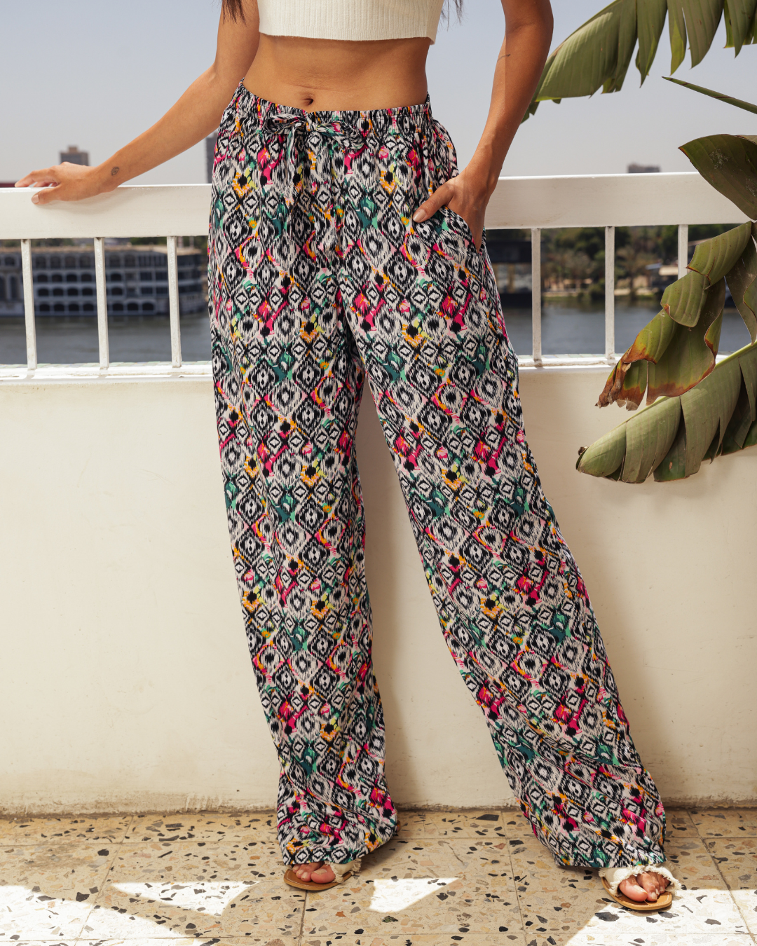 بنطلون فسكوز حريمي الوان الصيف