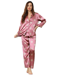 بيجامه حريمي بزراير ستان دواير