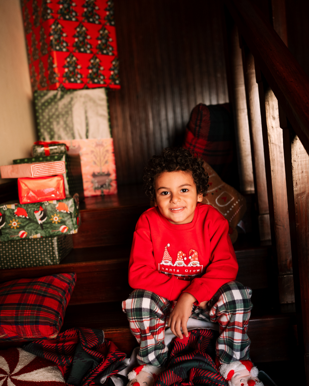 Santa Crew Mini Elf  Pajamas