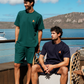 Men's Waffle Pajamas in Dark Colors