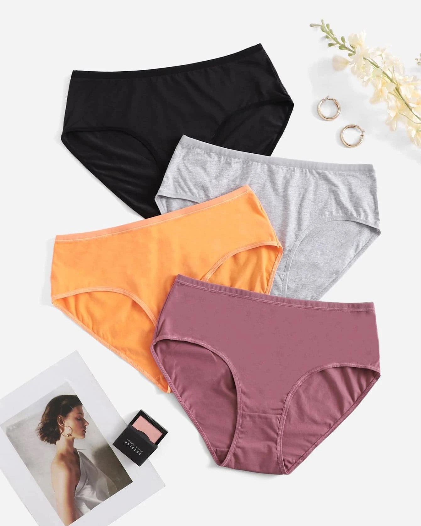 Plain bikini underwear (women's plain slip)