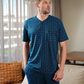 Men's pajamas, half sleeve T-shirt and floral printed trousers