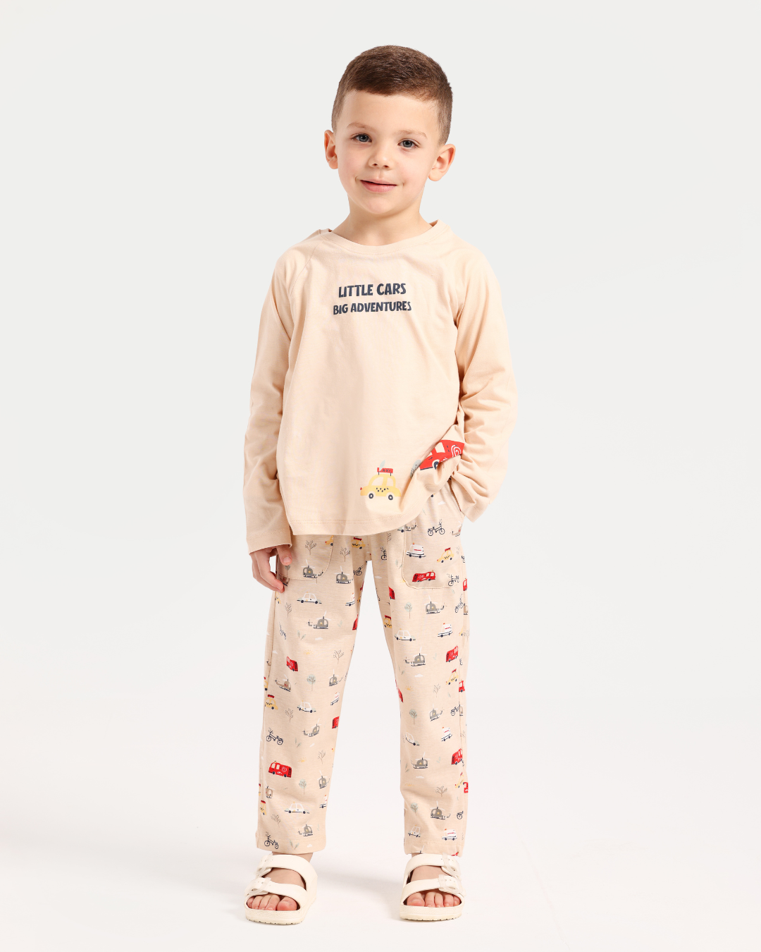 بيجاما أولادي بكُم مغامرات السيارات