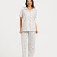 Women's Short Sleeve Pajama Set with Pants