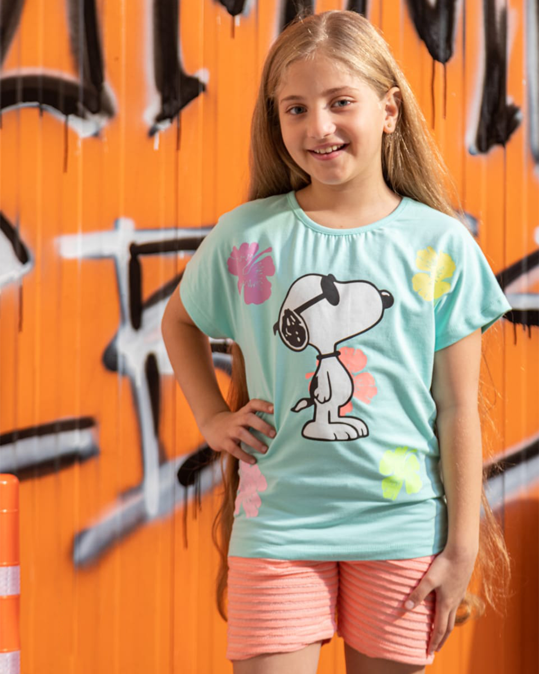 snoopy flower بيجامه بناتي