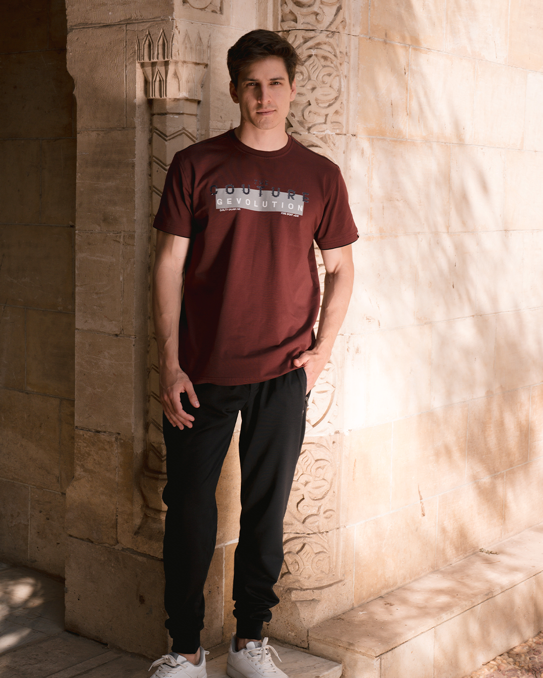The couture GLV men's pajama t-shirt with a print on the chest
