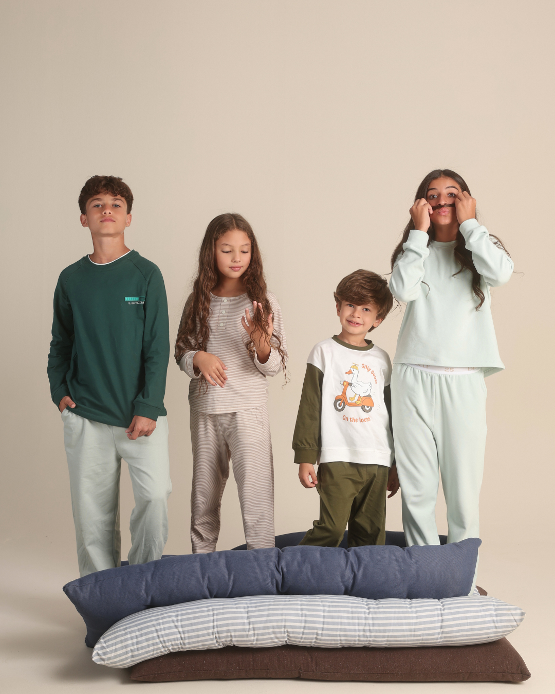 Boys pajama set silly goose on the loose