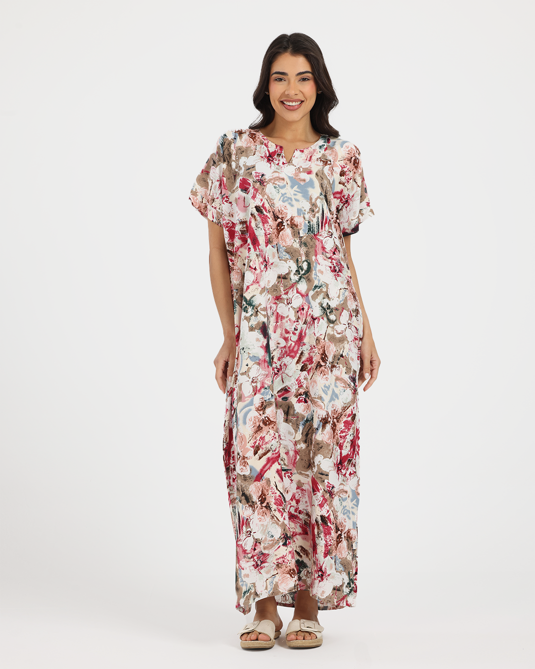 قميص فسكوز طويل مشجر 169