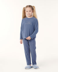 بيجاما بنطلون جاكارد و توب كًم طويل قنفيذ