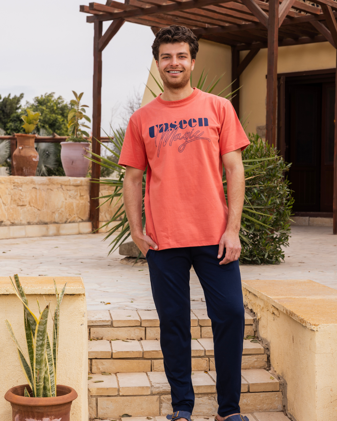 magic بيجاما رجالي نص كم و بنطلون