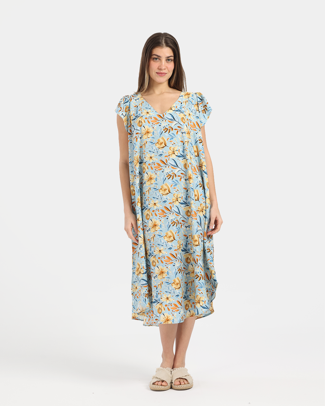 قميص فسكوز قصير مروحه 766