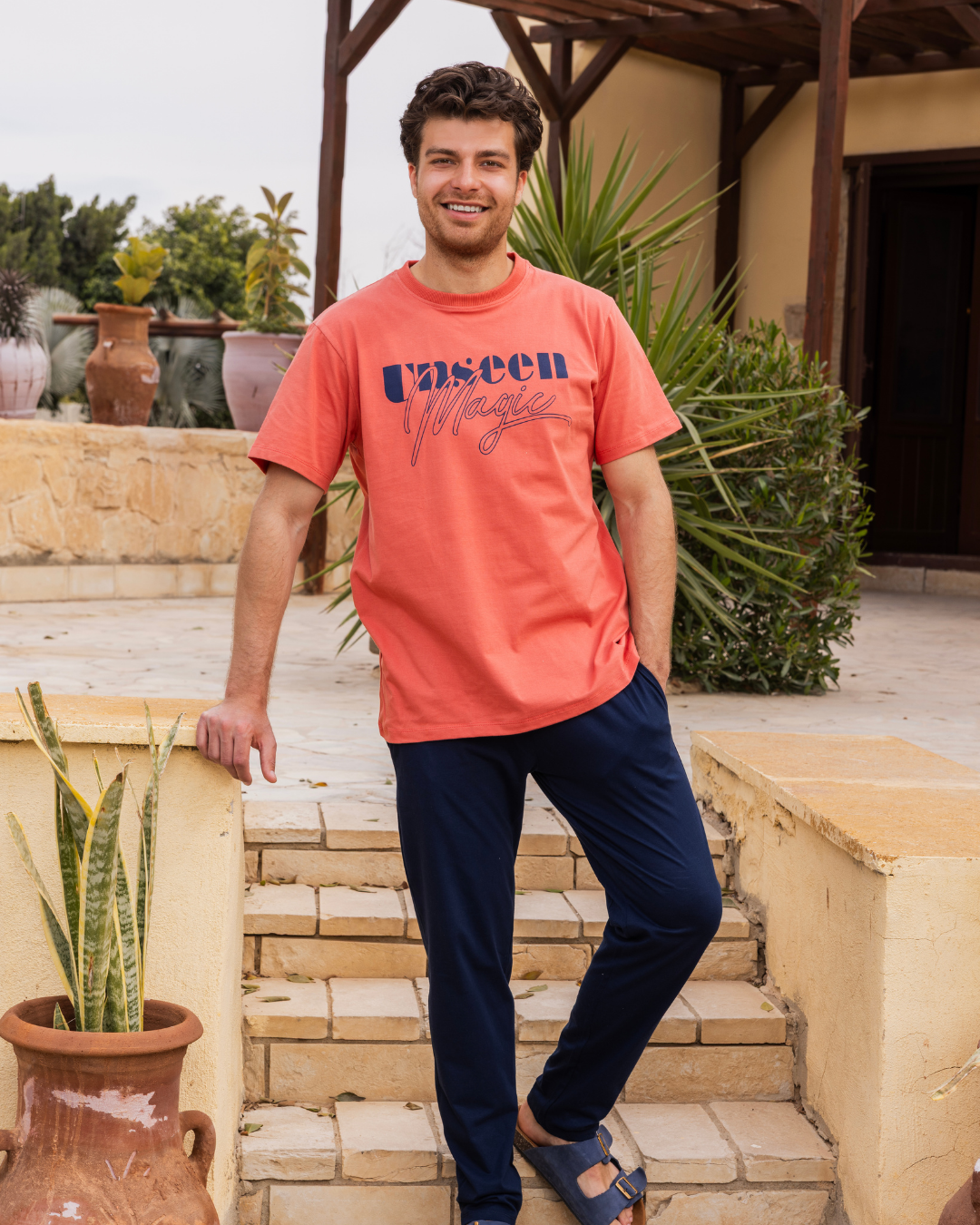 magic بيجاما رجالي نص كم و بنطلون