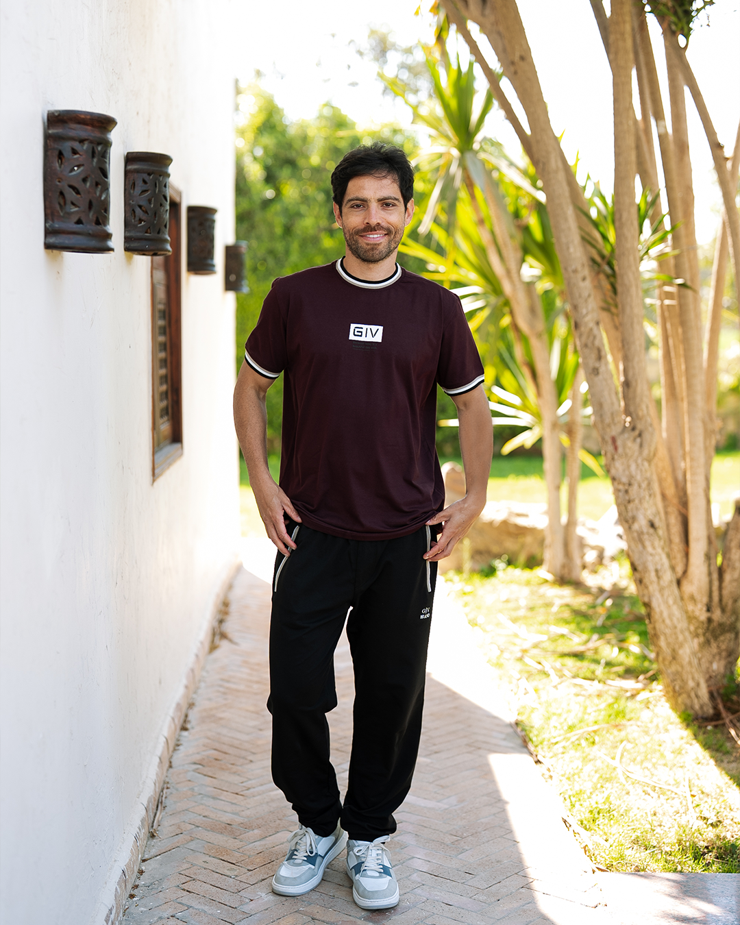 BECUUUSE TODAY Men's Pajamas Text Kum and Boards