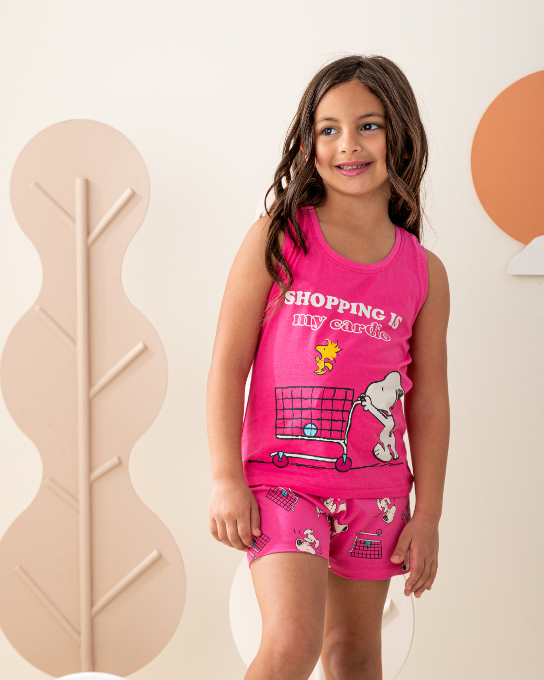 بيجاما اطفالي كت و شورت سنوبي