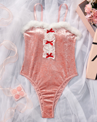 BS قميص نوم قطعة واحدة فرو من الاعلي