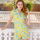 Women's pajamas, classic floral shorts