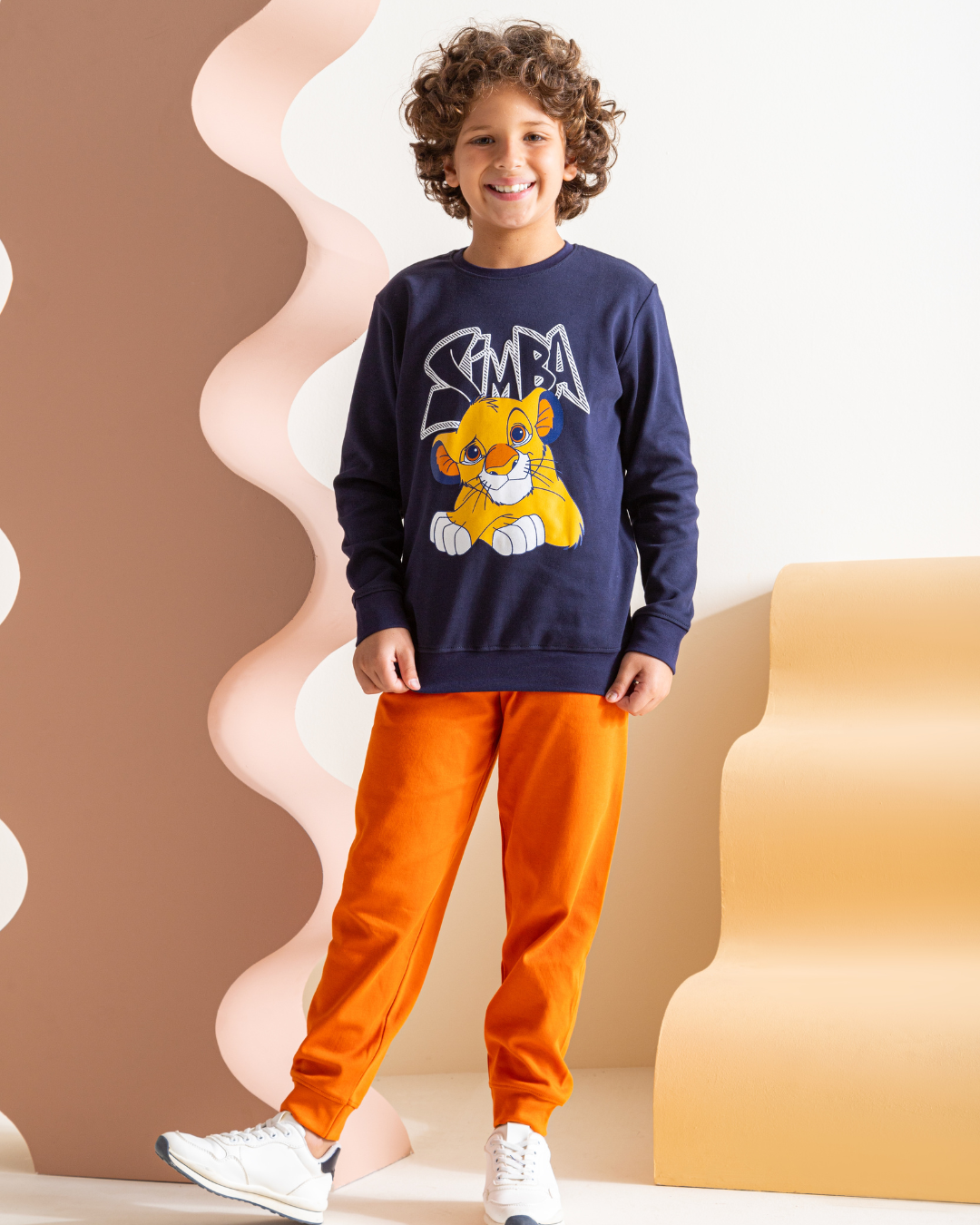 Simba boys' pajamas, interlock print set