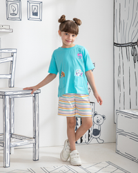 Sister Patrol Children's pajamas for girls, half sleeves and cotton shorts