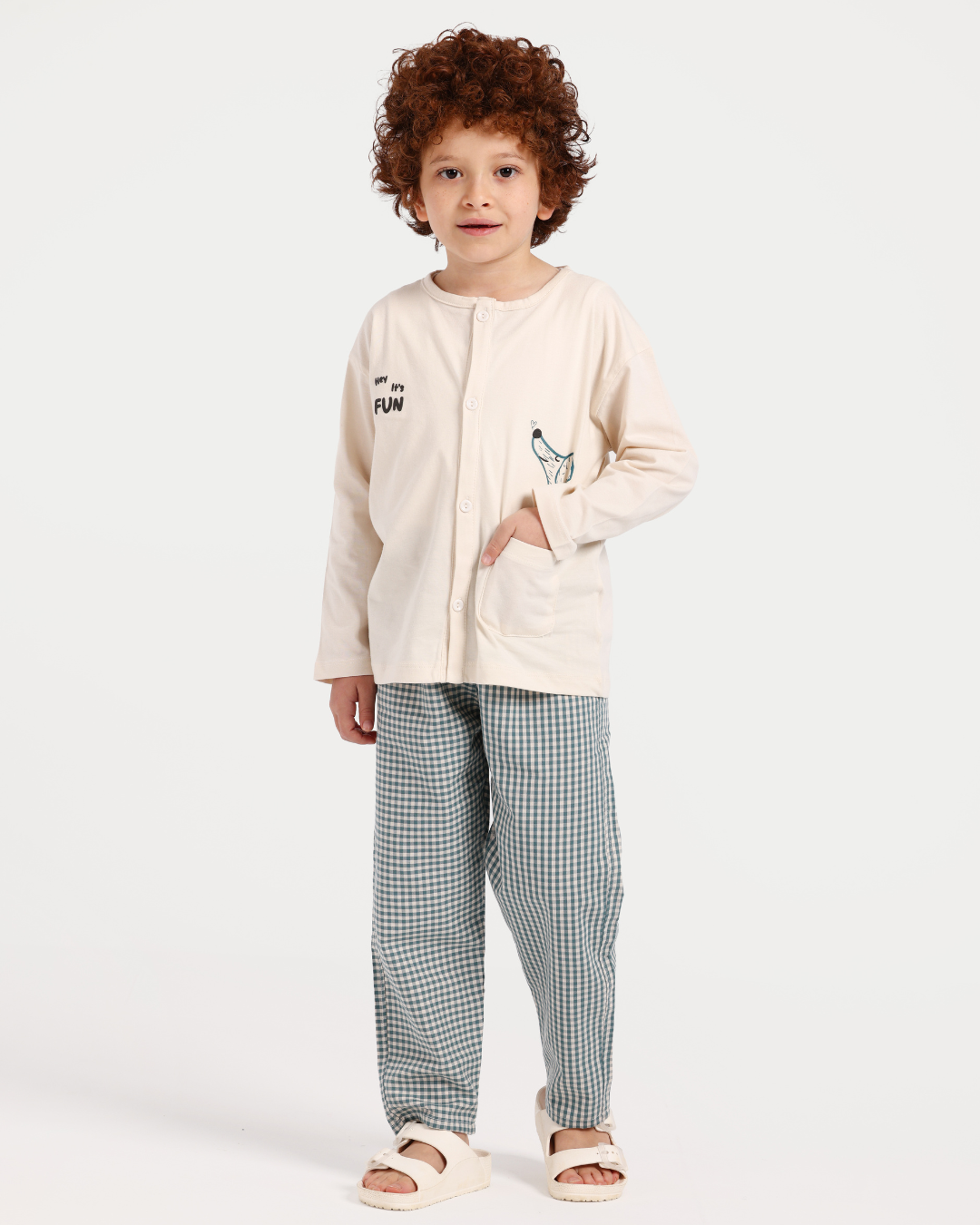 بيجاما اولادى بكم و زراير