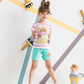 paw patrol girls pajamas striped shorts