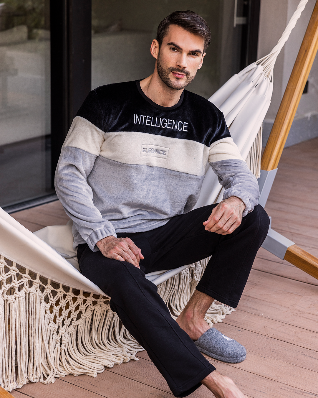 Men's long sleeve Polar pajama Intelligence 
