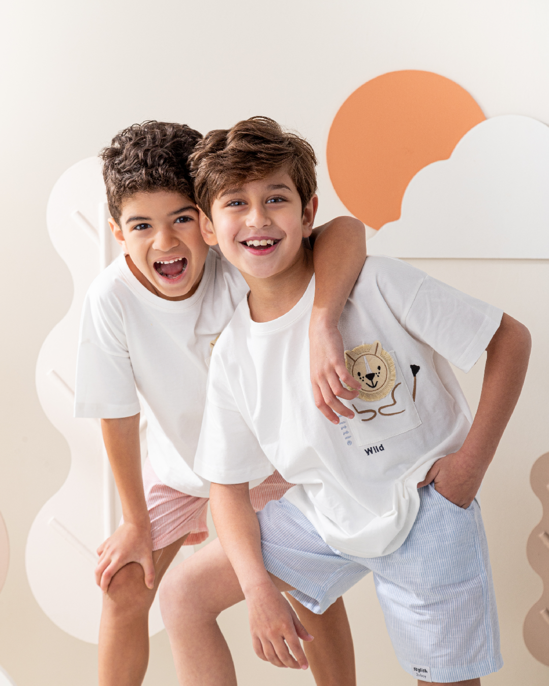 Little Wild Lion بيجاما ولادى نص كم و شورت