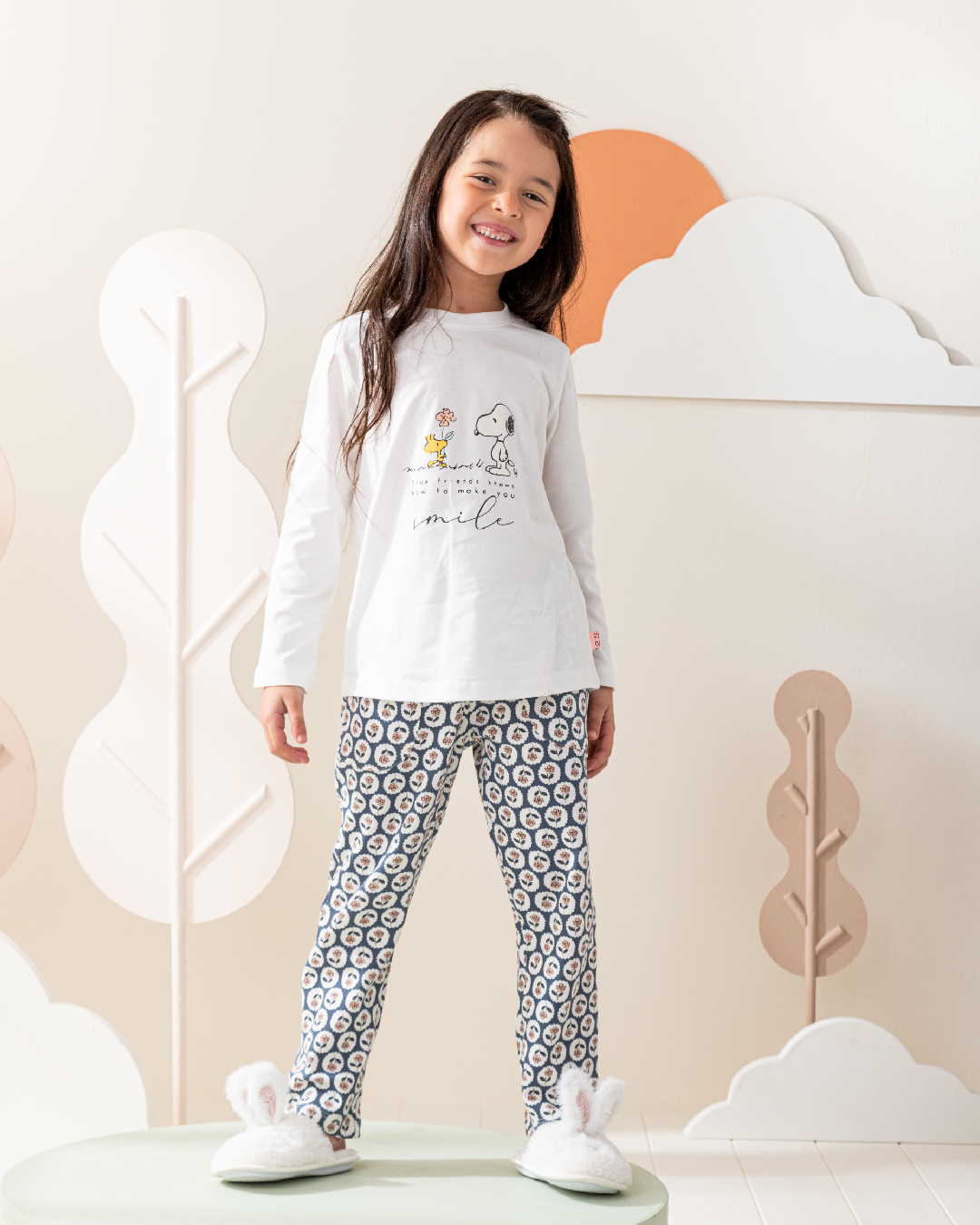 Spring Bunny بيجاما بناتي كُم طويل