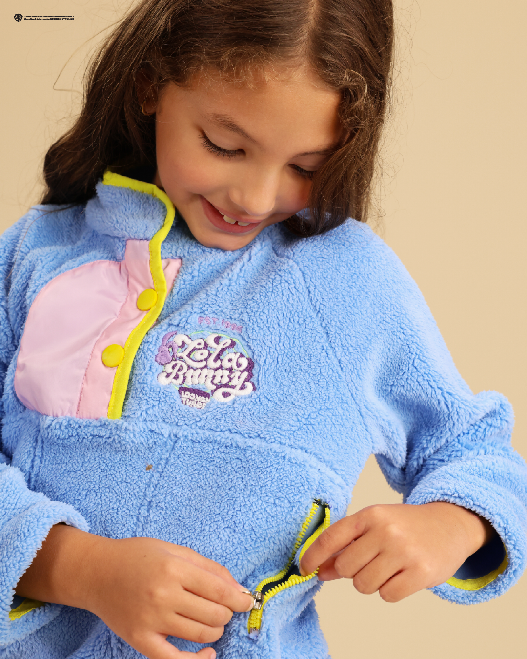 Colorful Winter Girls pajama in Bright Colors