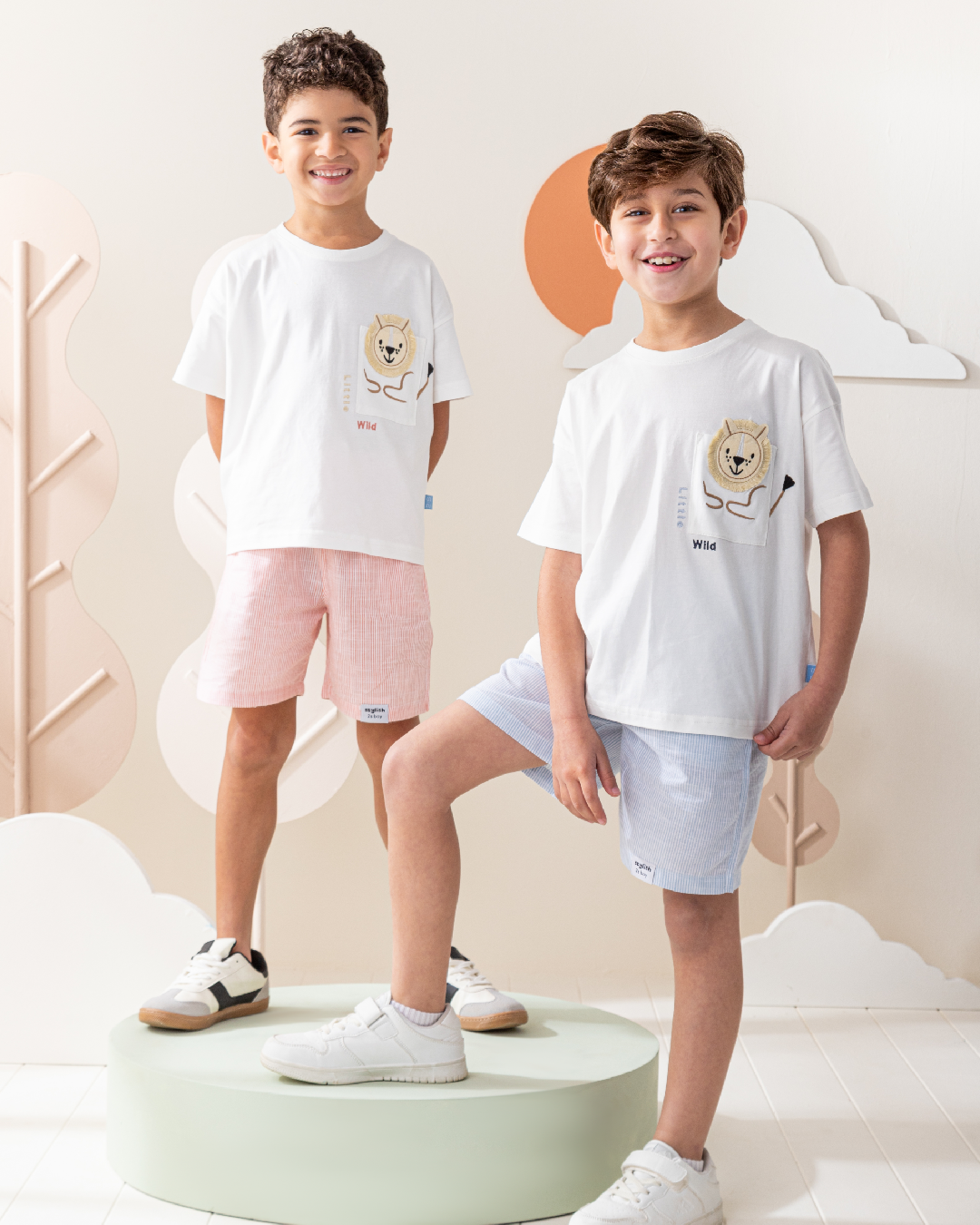 Little Wild Lion بيجاما ولادى نص كم و شورت