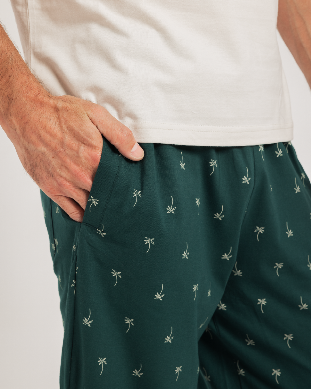 بيجاما بنتاكور قطن اشجار صغيره و توب نص كم