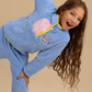 Colorful Winter Girls pajama in Bright Colors
