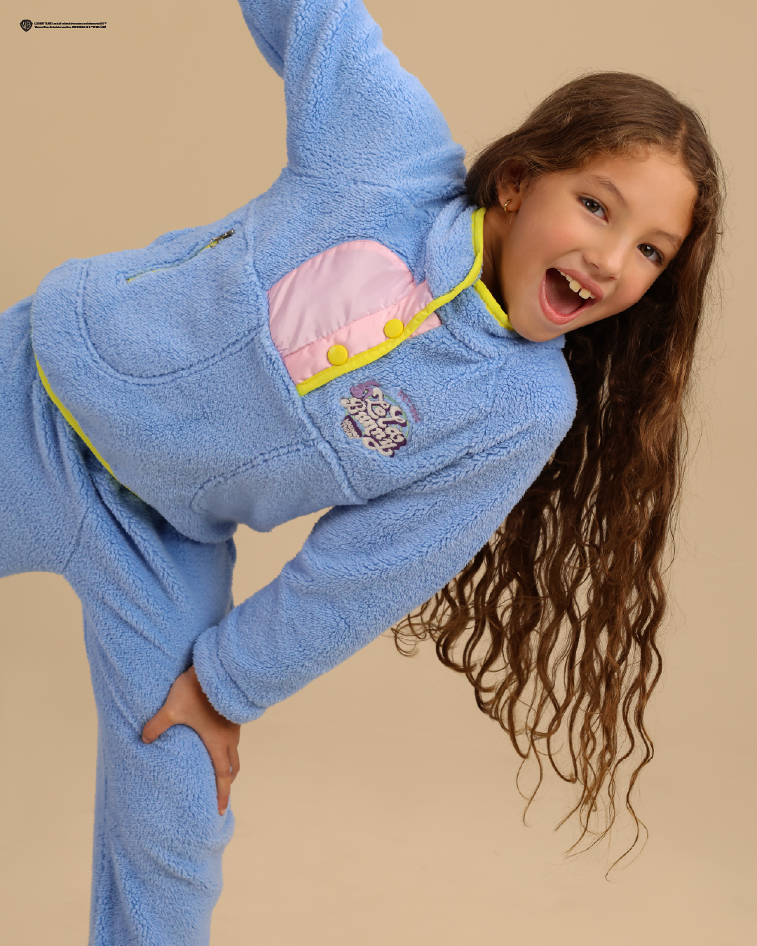 Colorful Winter Girls pajama in Bright Colors