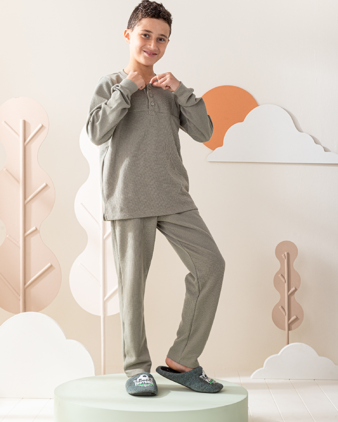 Cool boy بيجاما اولادي بكم و بنطلون